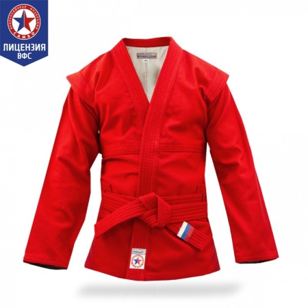 Купить Куртка для самбо "Атака" ВФС (подкладка, пояс)  р 36-48 в Новаяляли 