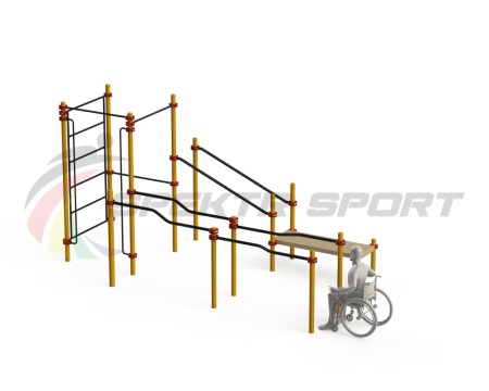 Купить Спортивный комплекс для инвалидов-колясочников WRK-D16_76mm в Новаяляли 
