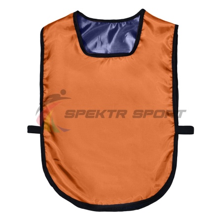 Купить Манишка футбольная двусторонняя универсальная Spektr Sport оранжево-синяя в Новаяляли 